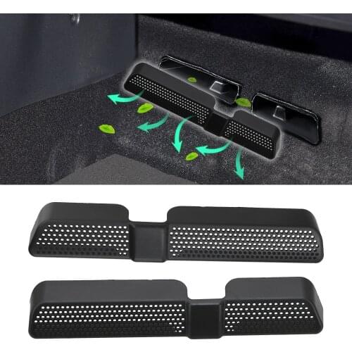 2PCS/Set Dustproof Back Seat Under Ventilation Car Vent Cover ABS For Skoda Kodiaq 2016 2017 2018 Car Air Outlet Cover