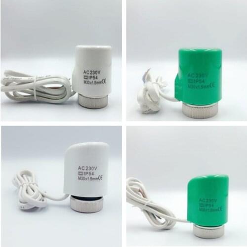 220V 110V NO NC Normally Open Closed Electric Thermal Actuator Valve Head For Thermostat Manifold Underfloor Heating Radiator