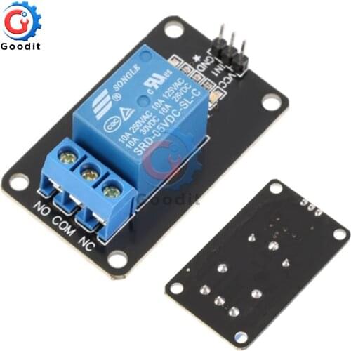 5PCS/Lot Relay Shield DC 5V 1 Channel Relay Module for Arduino PIC AVR DSP ARM MCU Power Supply Relay Board with Optocoupler