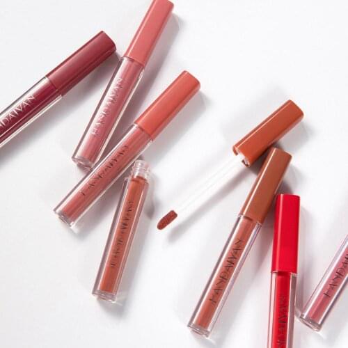 7pcs/set Matte Liquid Lipstick Lipgloss Sets Non-sticky Liquid Lipstick Natural Moisturizer Waterproof Velvet Sexy Lip Gloss