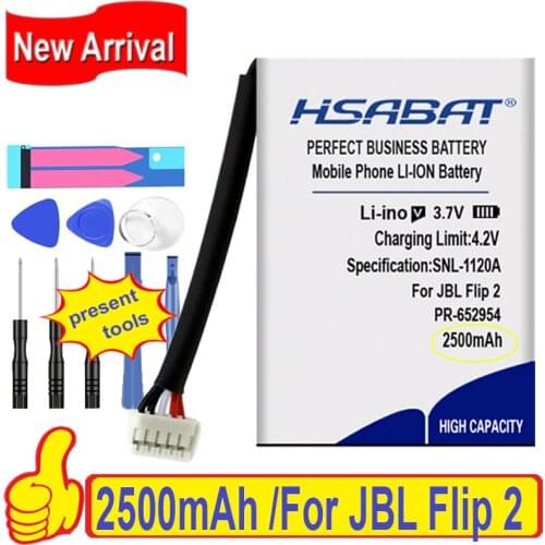 Top Brand 100% New 2500mAh Bluetooth Speaker Battery for JBL Flip 2 Flip2 Flip II JN151PH13849 PR-652954 AEC653055-2P free gift