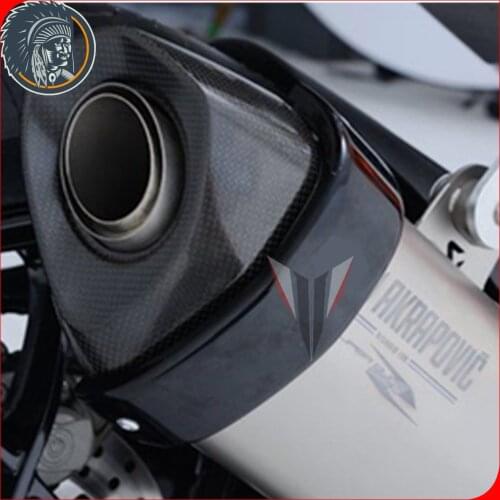 Motorcycle Accessories Universal Fit 100MM-140MM Oval racing hexagonal exhaust can protector cover black