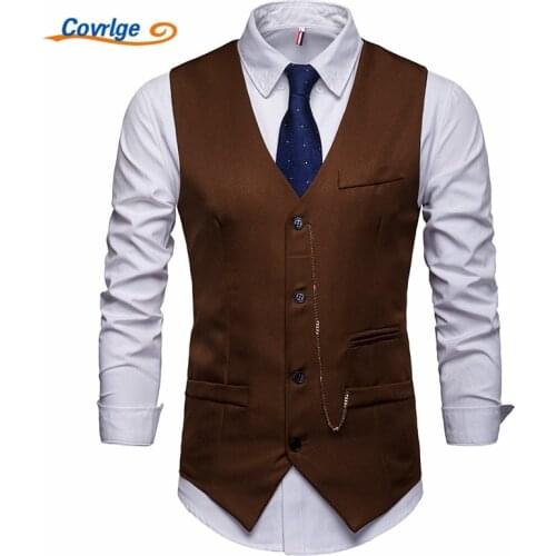 Мужские костюмные жилеты Covrlge China At AliExpress