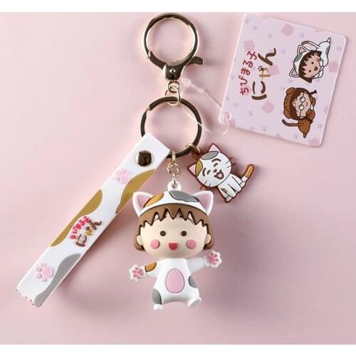 Kawaii Anime Keychain Car Key Ring Cute Creative Trend Practical Small Gifts Key Ring Bag Pendant