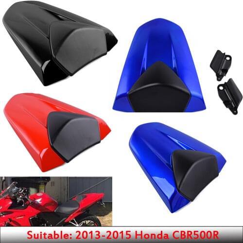 Motorcycle 13 14 CBR500R Passenger Rear Pillion Seat Cowl Fairing Cover ABS Plastic for 2013-2015 Honda CBR 500 R CBR 500R 2014