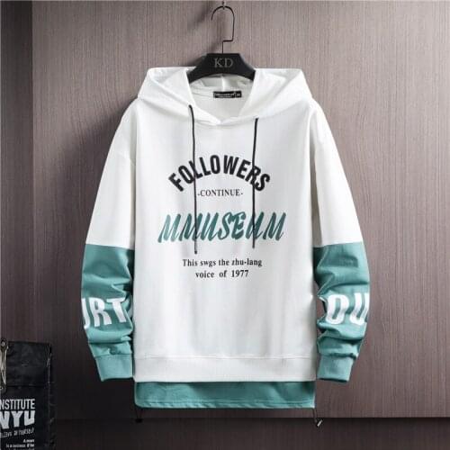 Mens Hooded Hoodies 2021 Popular Logo New Hip Hop Streetwear Long Sleeve Cotton Sweatshirts Men High Quality Dropshipping