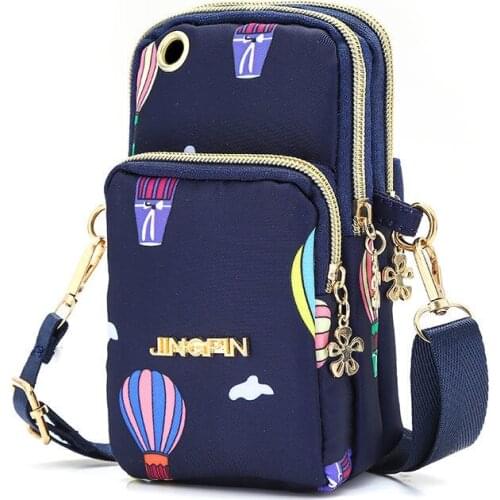 New Fashion Storage Mobile Phone Bag Female Messenger Mini Small Package Wallet Bag Wrist Bag Hanging Neck Convenient Coin Purse