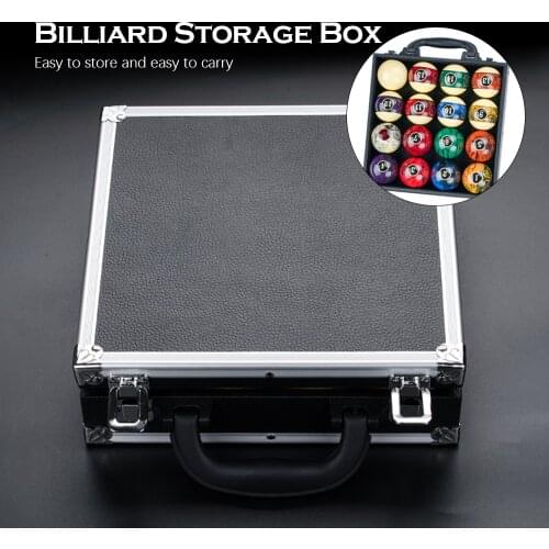 New Billiard Storage PU Ball Box Easy Carrying Convenience Ball Box For Pool Cue Carrying Case Portable Box Billiard Accessories