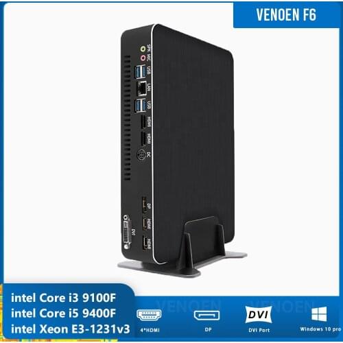 NVIDIA 9th minipc Intel Core I3 9100F I5 9400F Xeon E3-1231 v3 GTX1050 1050ti nettop with HD DP DVI VGA BT 2ddr4 64GB Windows 10