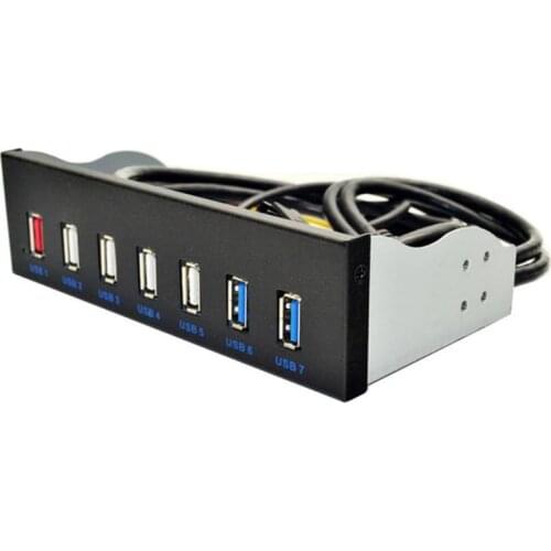 USB 3.0 Front Panel 5.25 inch 19 Pin To 2 USB 3.0+4 USB 2.0+BC1.2 Optical Drive Fast Quick Changer Connector for PC Desktop