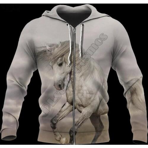 PLstar Cosmos Love Horse Tattoo Art Animal Funny Casual Streetwear Harajuku NewFashion 3DPrint Hoodies/Sweatshirts/zip/jacket 11