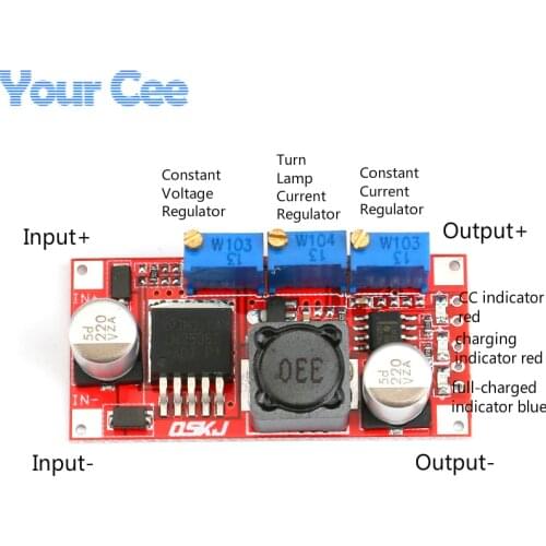 LM2596 DC-DC Step Down CC CV Power Supply Module LED Driver Battery Charger Adjustable LM2596S Constant Current Voltage