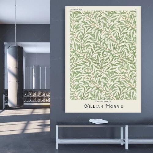 William Morris poster, William Morris Exhibition poster, Flower pattern, Flower poster, Art Print, William Morris Print