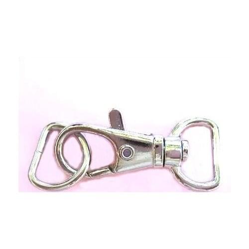 3/4 Inch (inside wide) Swivel Clips with Matching D Ring in Silver Finish 20mm Snap hook with Metal Ring 50sets/lot