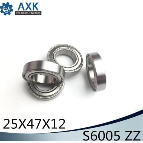 S6005ZZ Bearing 25*47*12 mm ( 4PCS ) ABEC-1 S6005 Z ZZ S 6005 440C Stainless Steel S6005Z Ball Bearings