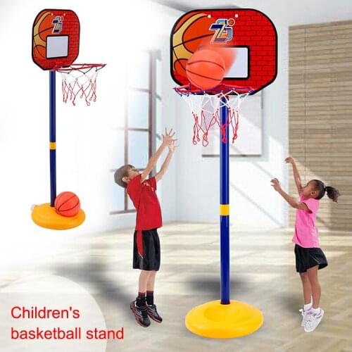 108cm/144cm Kids Sports Basketball Toys Portable Backboard Adjustable Stand with Ball Height Ball Games Toy For Indoor Outdoor