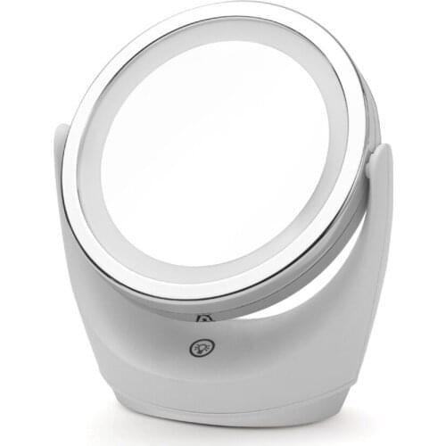 1X/5X Magnification Makeup Mirror Double-Sided Natural White LED Light Cosmetic Mirror Room Dressing Table Backlit Vanity Mirror