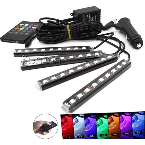 1Set Interior Car LED Neon Lamp For Mercedes Opel Astra H Kia Rio Skoda Octavia Audi A4 B6 Peugeot 206 VW Mazda 3 6 Accessories