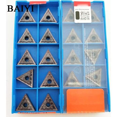 10pcs TNMG160404-HA PC9030 TNMG160408-HA PC9030 cnc lathe carbide cutting inserts TNMG160404/08 lathe blade for stainless steel