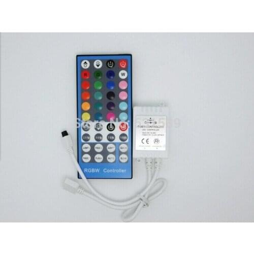 100pcs DC12V - 24V Dimmer 40Key RGBW LED Controller 5Pins IR Remote Control 4 Channels For SMD 5050 RGBW RGBWW LED Strip Light