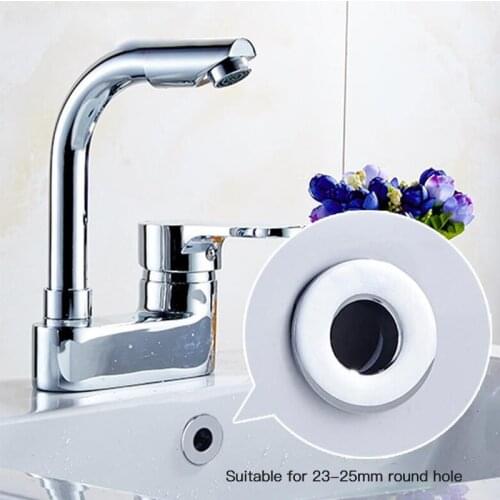 2Pcs Faucet Sink Overflow Cover 4 Colors Bathroom Basin Six Feet Ring Insert Replacement Copper Decor Faucet Sink Overflow Cover