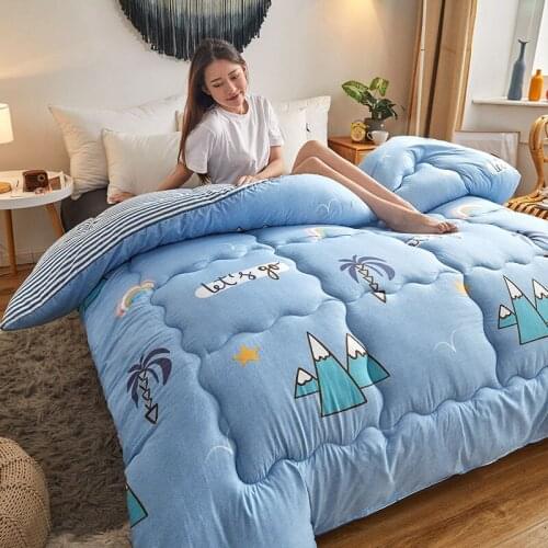 2021 Natural Silk Quilt/mulberry Silk Quilt for Summer and Winter, Extra Large Double Queen Bedding, Handmade Solid Color Quilt