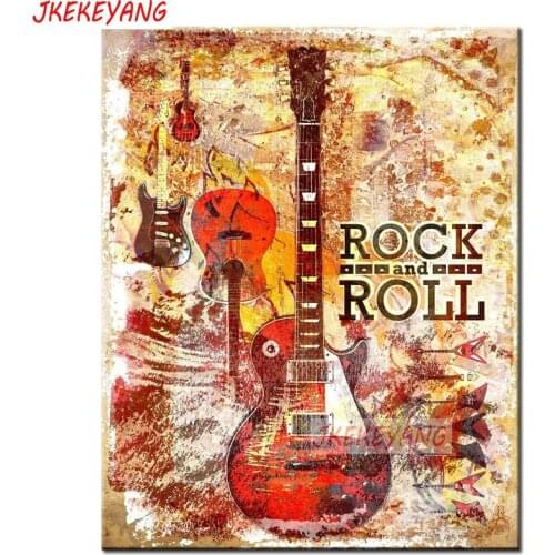 5d diy diamond painting Cross Stitch kits,full Square/round Diamond Embroidery Rock guitar Diamond Mosaic Y3614