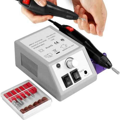 20000RPM Electric Nail Drill Bits Manicure Set Grinding Mill Cutters Gel Cuticle Remover Nail File Kit Nail Art Pedicure Machine