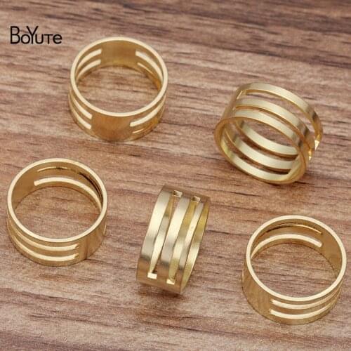 BoYuTe (20 Pieces/Lot) Inner Diameter 18MM Brass Jewelry Tools Jump Ring Opening Closing Finger Ring Tool Diy Jewelry Findings