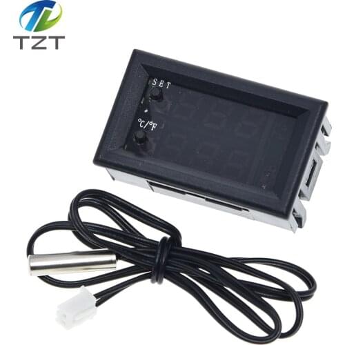 TZT W2809 W1209WK Digital LED Thermostat Temperature Controller Smart Temp Sensor Board Module 12V DC + Waterproof NTC Sensor