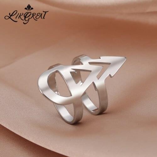 New Stainless Steel Magical Rune Ring for Women Gothic Accessories Gold Plated Witchcraft Protect Wedding Engagement Rings GIfts