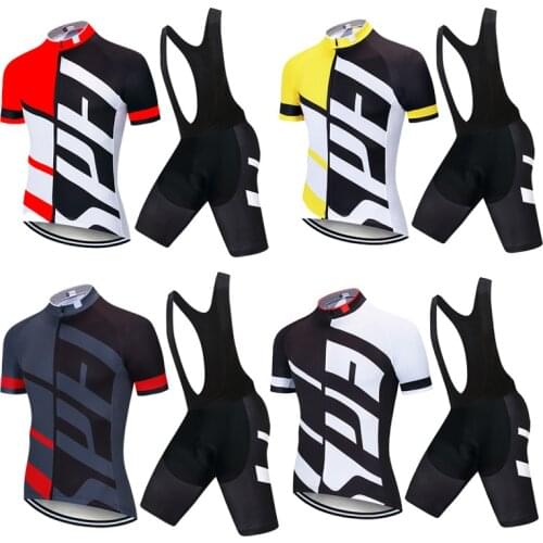 Summer Cycling Jersey Set Mens Team Clothing Bike Clothes Cycling Clothing Breathable Short Sleeve Suit Maillot Ciclismo Hombre