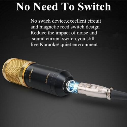 Professional BM 800 bm800 Condenser Sound Recording Microphone with Shock Mount for Radio Braodcasting Singing