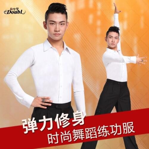 Latin dance costumse long sleeves latin dance tops for men latin dancing jackets S-3XL Db665