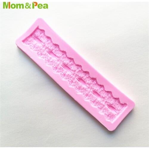 XK537 Lace Tape Shaped Silicone Mold Gum Paste Chocolate Ornamental Fondant Mould Cake Decoration Tools