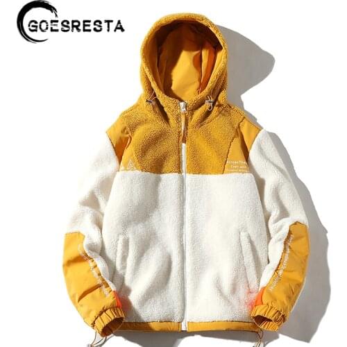 GOESRESTA 2020 Brand New Mens Jacket Jacket Fashion Wild Autumn And Winter Thick Streetwear Loose Warm Jacket Jacket Men