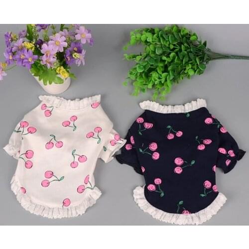 Summer Cotton Dog T-shirt Pajamas Dog Clothes Cat Puppy Clothing Small Dog Costume Apparel Yorkie Pomeranian Schnauzer Pug