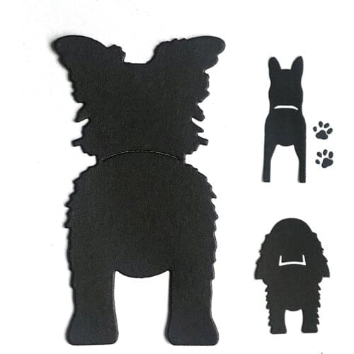Animal Metal Cutting Dies New 2021 Pet Dog Butt Scrapbooking Craft Die Cut Stencil For DIY Paper Photo Card Embossing Dies Mold