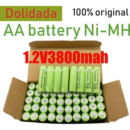 New 3800mAh AA 1.2V battery Ni-MH rechargeable battery for Toy Remote control Rechargeable Batteries AA 1.2v 3800mah battery