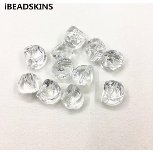 New arrival! 16x16mm 290pcs Clear acrylic Irregular twist shape beads for Necklace,Earrings parts,hand Made Jewelry DIY