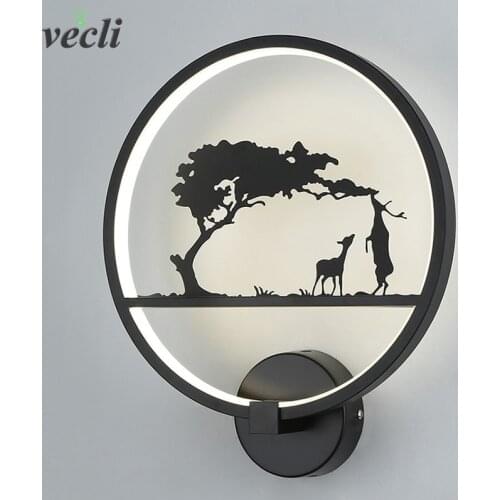 New Design 18W Black Modern LED Wall Lamp For Bathroom Bedroom LED Sconce Wall Light Home Decoration Mount Wall Lighting Fixture