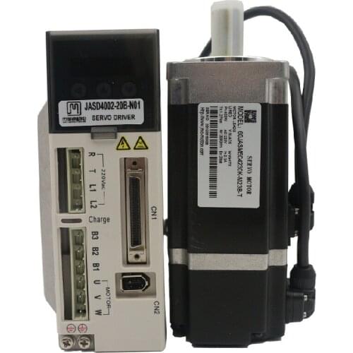 New china factory outlet 400W 220V 3000rpm ac servo motor driver with encoder