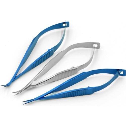 Titanium alloy Ophthalmic microsurgery Stainless steel scissors animal experiment 8.5cm Venus scissors surgical tools