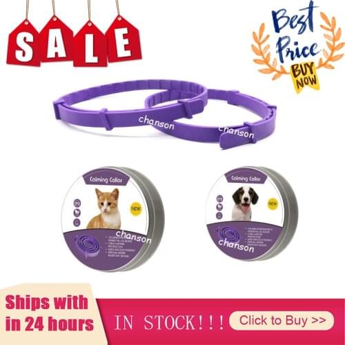 New 8 Month Pet Calm Collar for Cats dog harness Mosquitoes Repellent Collar reduces anxiety for dog cat pet Tools waterproof