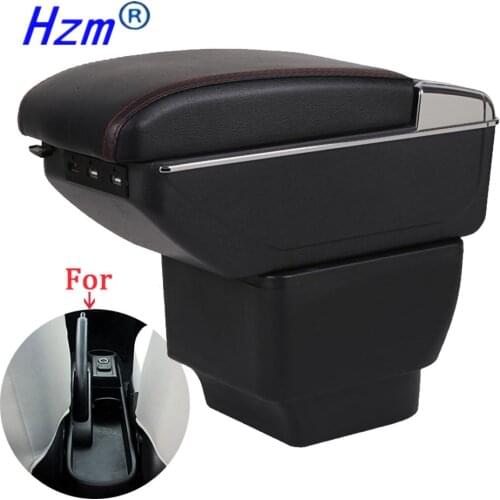 For MAZDA MAZDA 2 Armrest center Storage box Car Armrest box Interior Parts Retrofit parts auto accessories with USB LED light