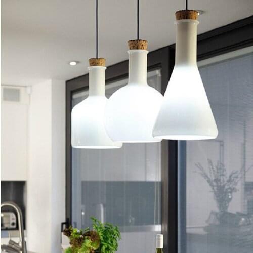 Creative personality living room bedroom lighting glass dome light single head three head restaurant light Pendant Lights WF1219