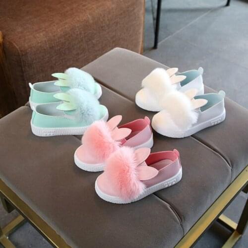Dropshipping New Style Children Shoes Non-slip Martin Boots Toddler Snow Boots Brand Girls Pompom Rabbit Kids Fashion Sneakers