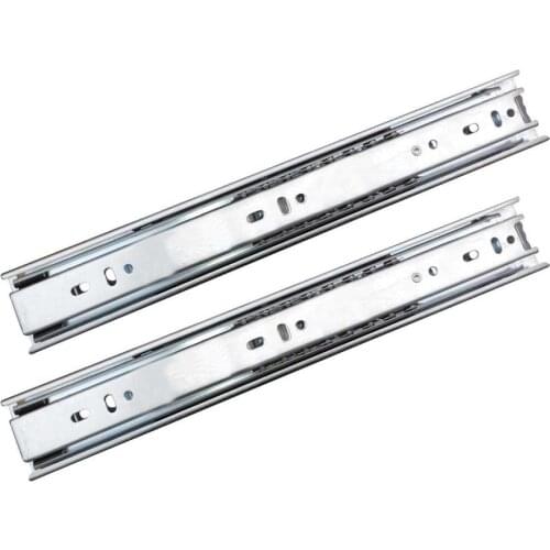 1Pair Kitchen Furniture Drawer Slide Runners Roller 45mm 250mm to 500mm