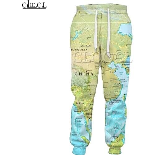 CLOOCL Popular World Map Sweatpant 3D Print Trousers Men Women Harajuku Jogging Pant Streetwear Casual Pant Drop Shipping