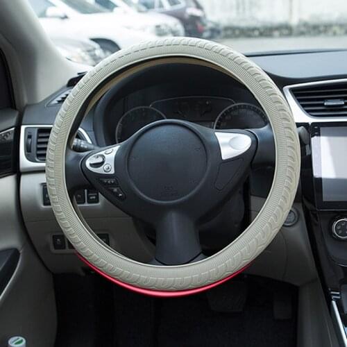 Silicone Car Steering Wheel Glove Cover Car Accessories For Peugeot Mazda Audi Hyundai Honda Toyota BMW LADA KIA Opel SEAT etc